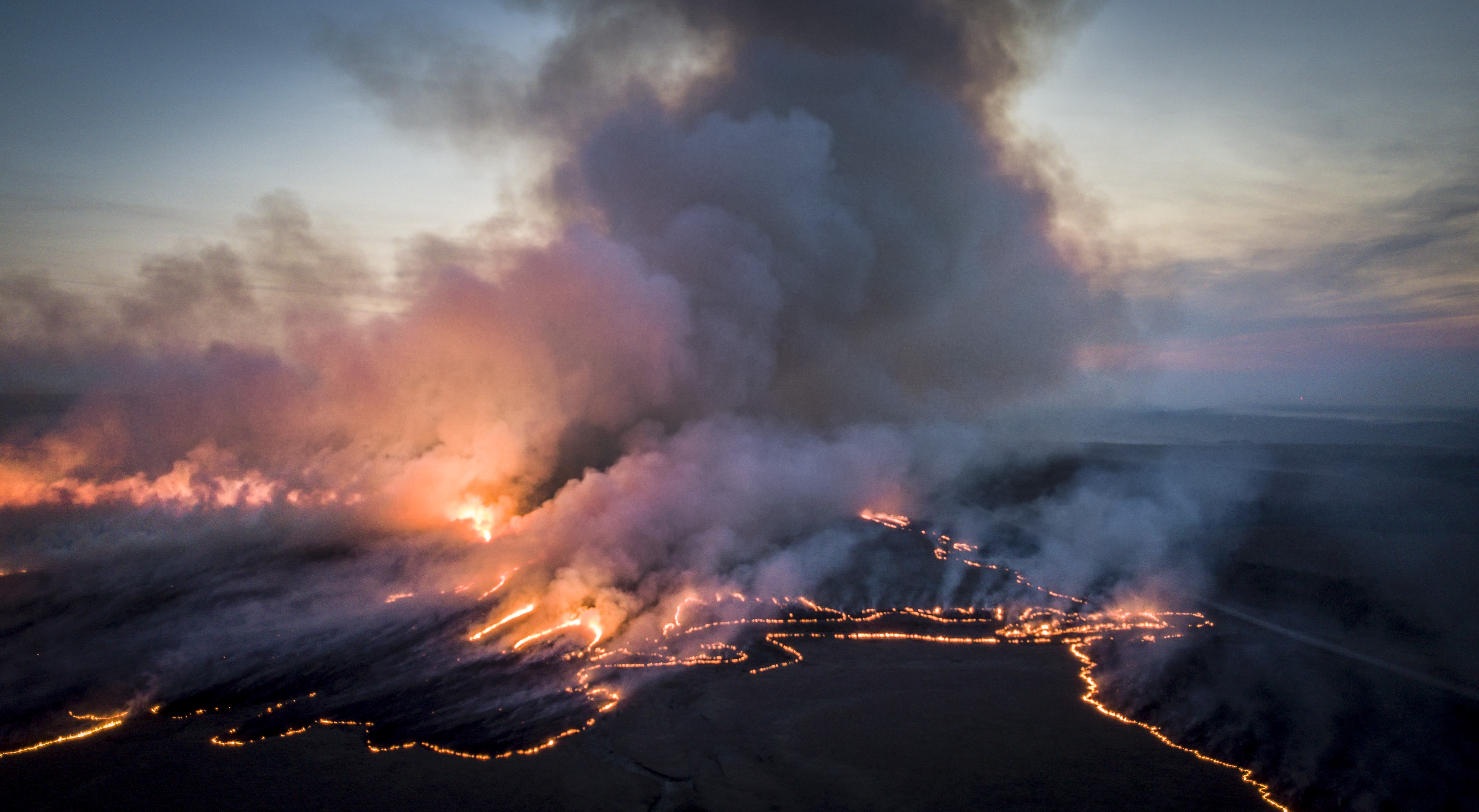 Kansas' Flint Hills burn in springtime ritual